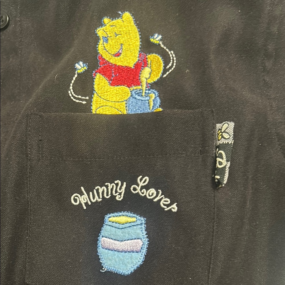 Disney Black Crew Neck Long Sleeve Button Down Shirt EUC
Final mark down - Picture 2 of 7
